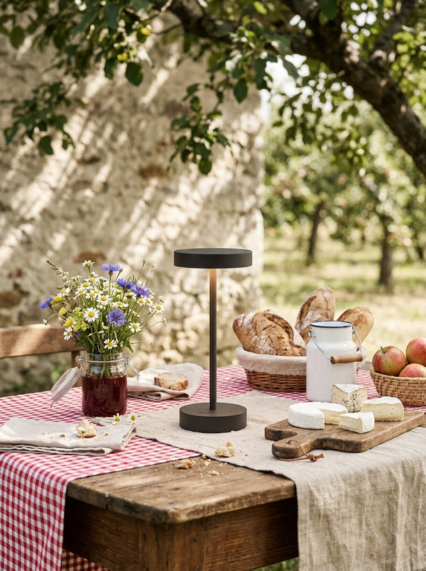 Sandy Mini - Lampe De Table Sans Fil - Aluminium - Noir