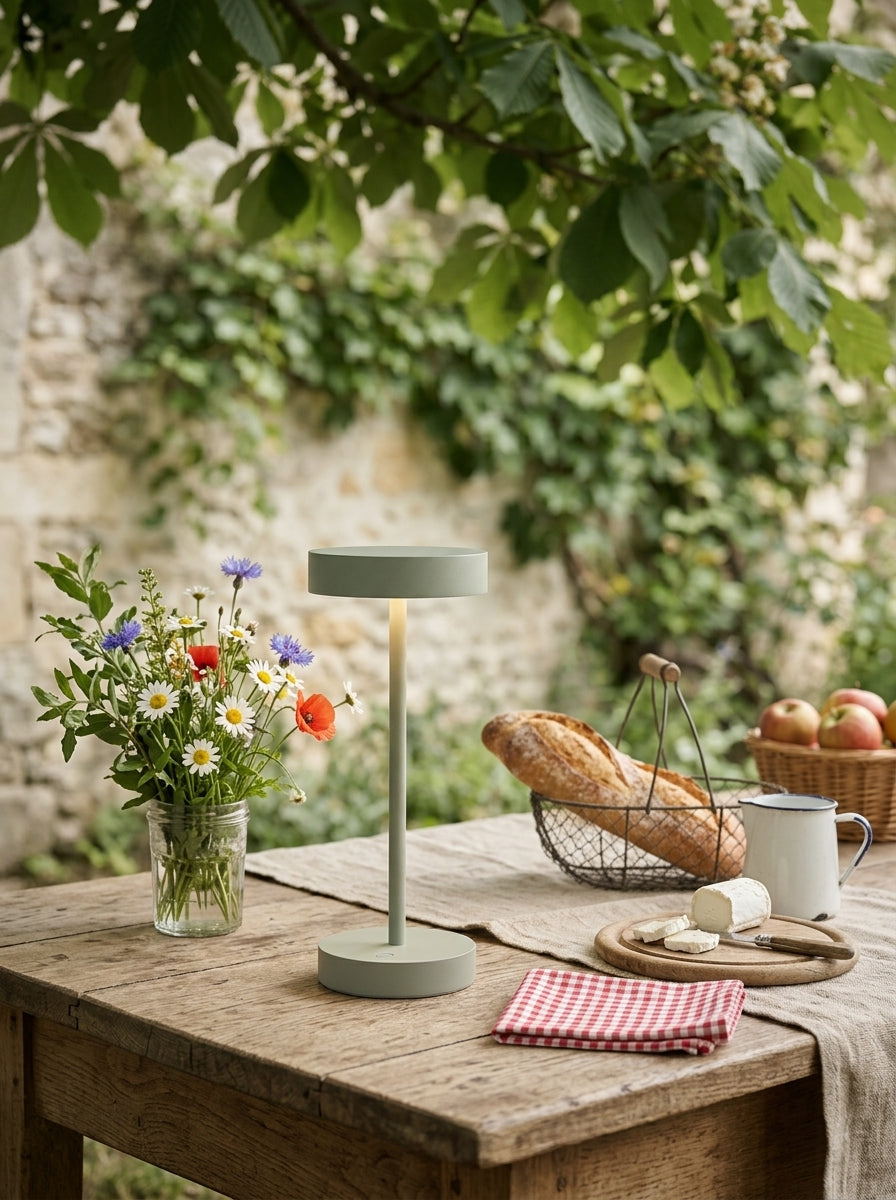 Sandy Mini - Lampe De Table Sans Fil - Aluminium - Vert