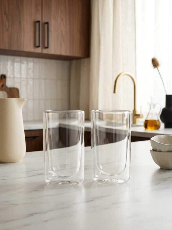 Mira - Verre Thermostatique, 350 Ml, Lot De 2 - Transparent