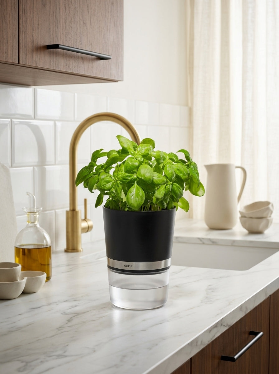 Botanico - Pot D’Herbes Aromatiques - Noir/Transparent