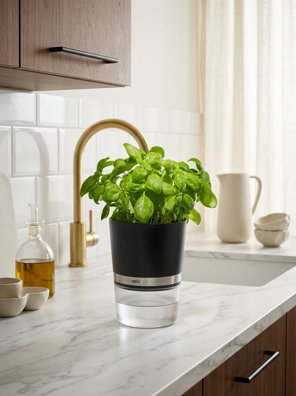 Botanico - Pot D’Herbes Aromatiques - Noir/Transparent