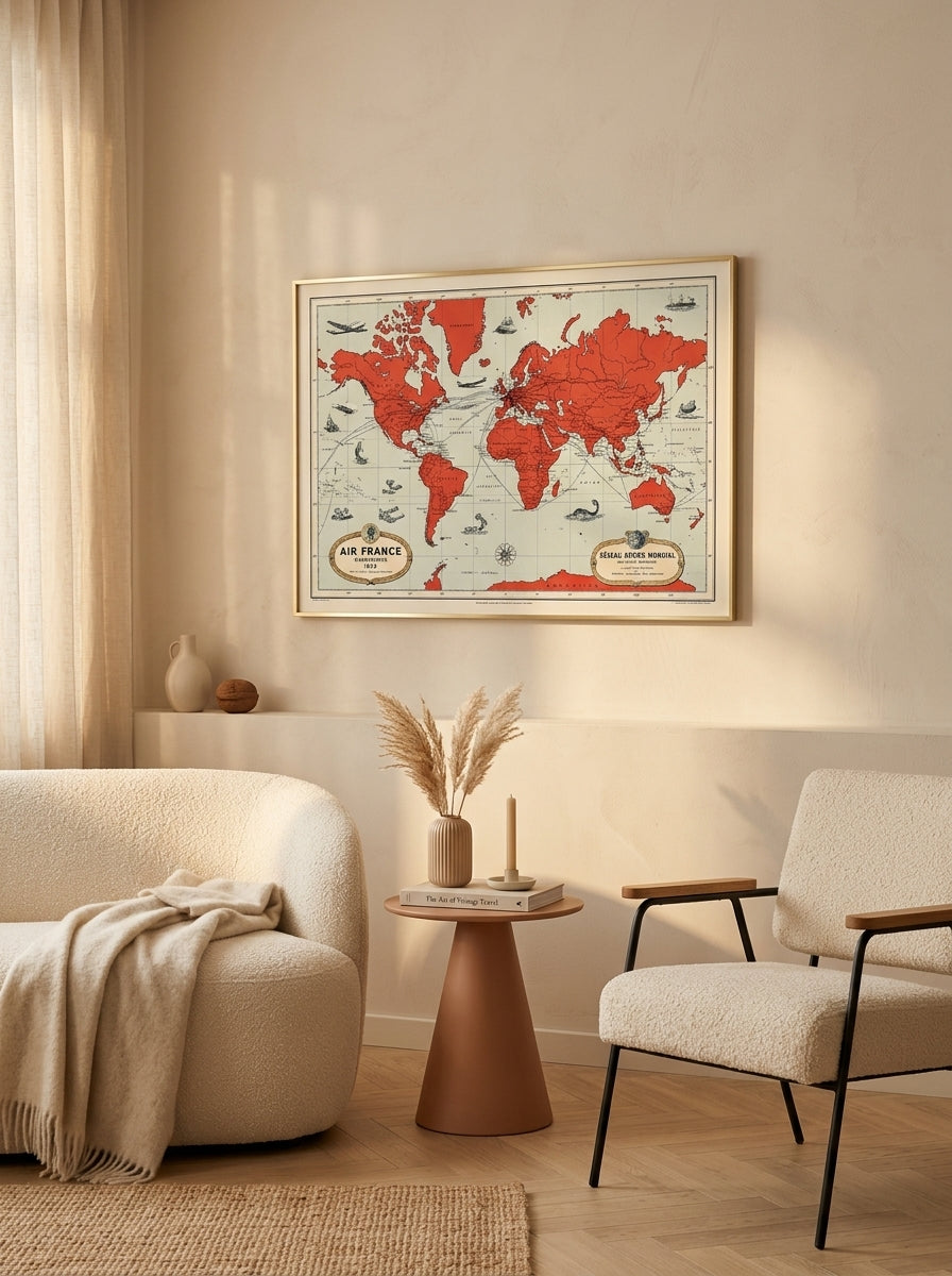 Air France - Mappemonde 1939 A284