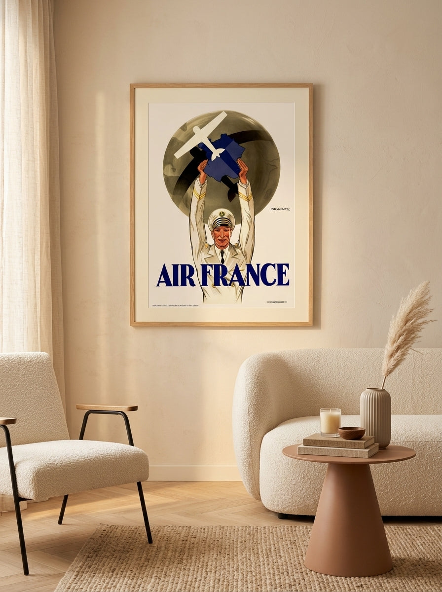 Air France - Première Affiche De La Compagnie A124