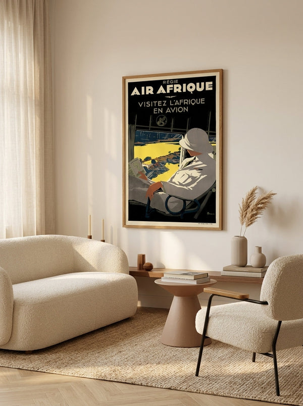 Air France - Régie Air Afrique / Visitez L Afrique En Avion A166