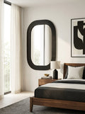 Duro - Mirroir - Aluminium - Noir