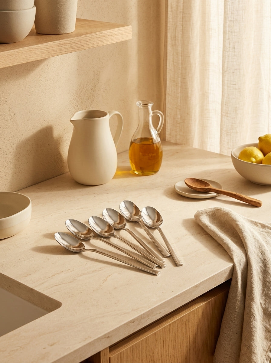 Terno - Set De 6 Cuillères De Table - Inox - Argent