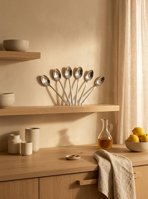 Terno - Set De 6 Cuillères À Moka - Inox - Argent