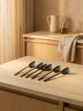 Terno - Set De 6 Cuillères De Table - Inox - Noir