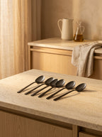 Terno - Set De 6 Cuillères De Table - Inox - Noir