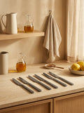 Terno - Set De 6 Couteaux De Table - Inox - Noir