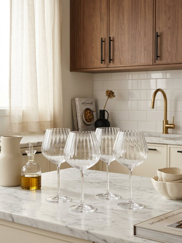 Saga - Set De 4 Verres À Cocktail - Crystalline Glass - Transparent