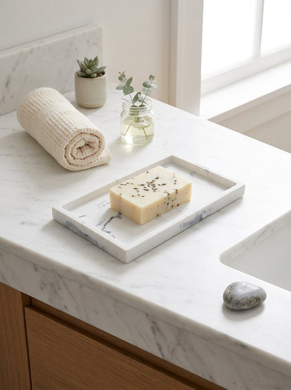 Suds - Porte-Savon Marble - Polyrésine - Blanc