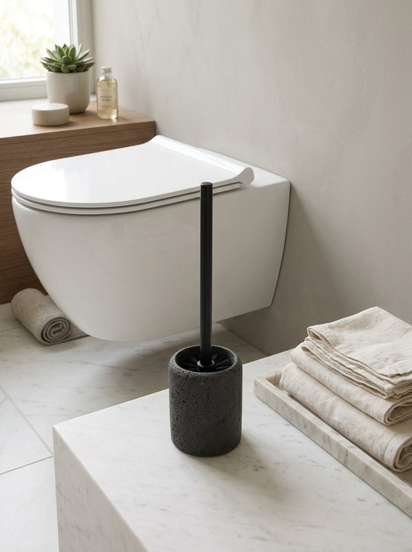 Suds - Brosse Wc Avec Support Antracite - Polyrésine - Gris