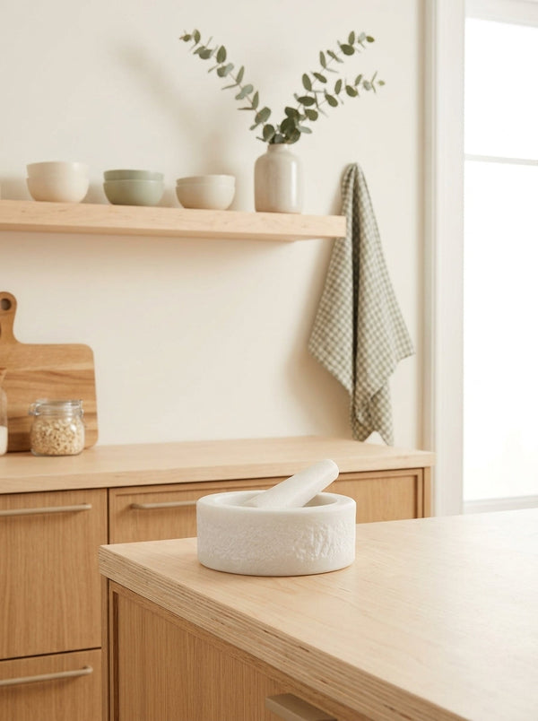 Marbliss - Mortier Et Pilon - Marble - Blanc