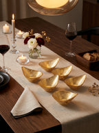 Glint - Set De 6 Bols - Verre - Or