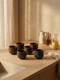 Oishi - Set De 6 Bols/Chopes - Porcelaine - Ambre