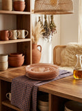Twirl - Set De 6 Assiettes Plates - Verre - Ambre
