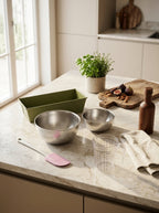 Zenker - Set De 5 Ustensiles De Pâtisserie Moule À Gâteaux Bol Spatule Et Verre Doseur Zenker Green Vision - Vert