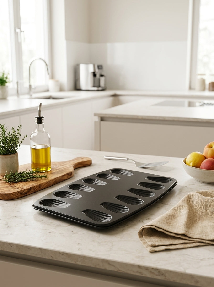 Zenker - Moule 12 Madeleines 26 X 39 Cm Zenker Spécial Countries - Noir