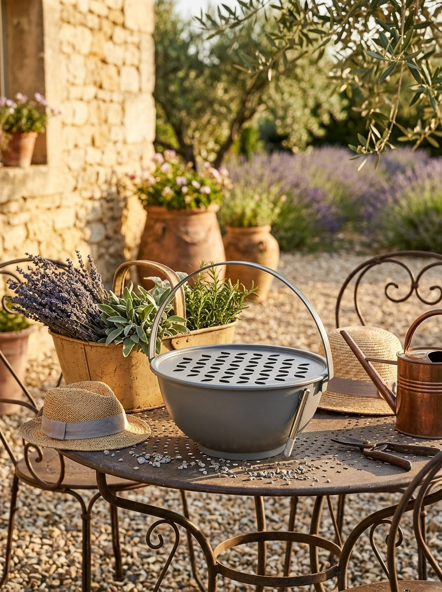 Austin - Support Spirale Antimoustiques Table Et Sol Avec Tige Magnétique - Grise - Métal
