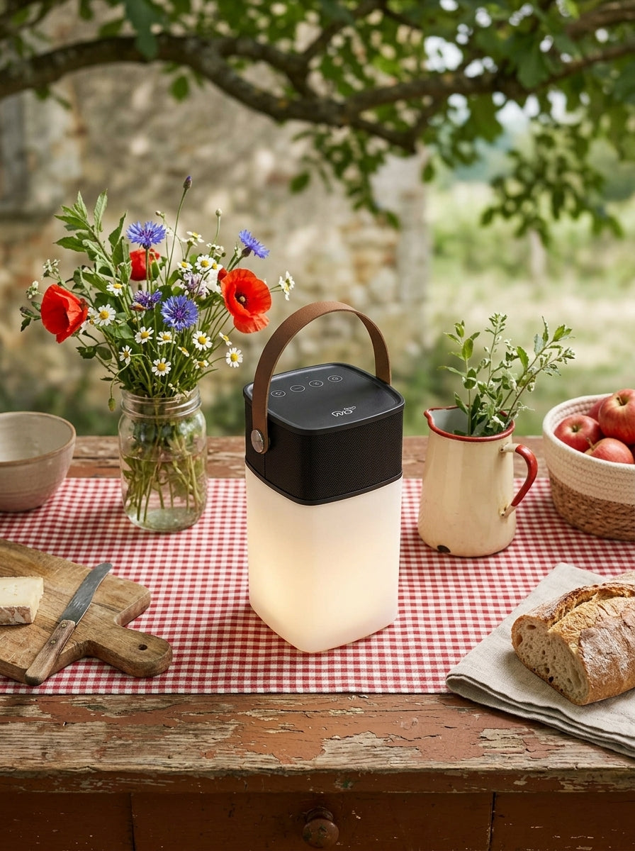 Milano - Enceinte Bluetooth Avec Lumière LED - Noir