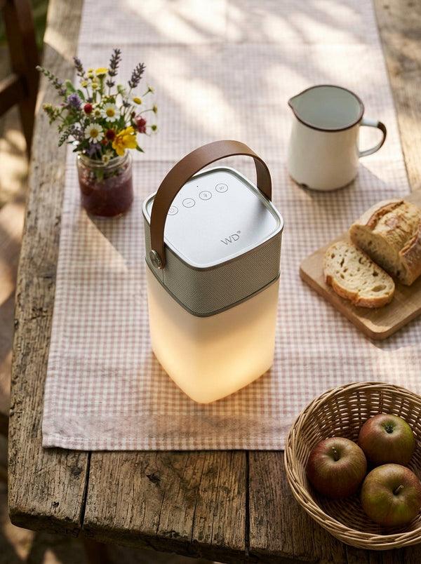 Milano - Enceinte Bluetooth Avec Lumière LED - Argent