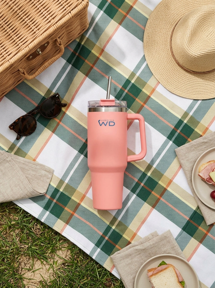 Miami - Mug Américain - Rose - Métal - 1,2L