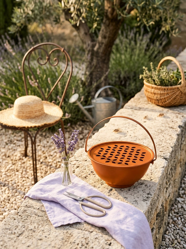 Austin - Support Spirale Anti-moustiques De Table Et De Sol Avec Tige Magnétique - Orange - Métal