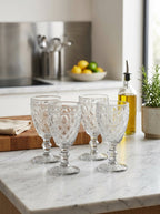 Dubai - Ensemble De 4 Verres - Transparent - Verre Borosilicate - 400ml