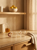 Monterey - Set De 2 Tasses À Café Marguerite - Verre Borosilicate - 130ml