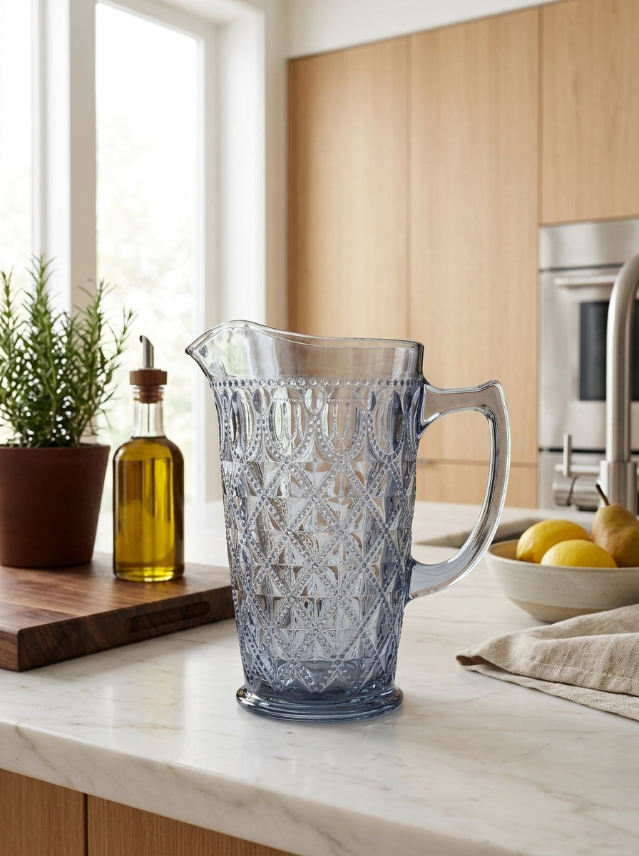 Dubai - Carafe - Bleue - Verre Borosilicate - 1,5L