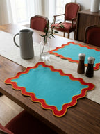 Samarcanda - Lot De 2 Sets De Table - Rouge - Textile