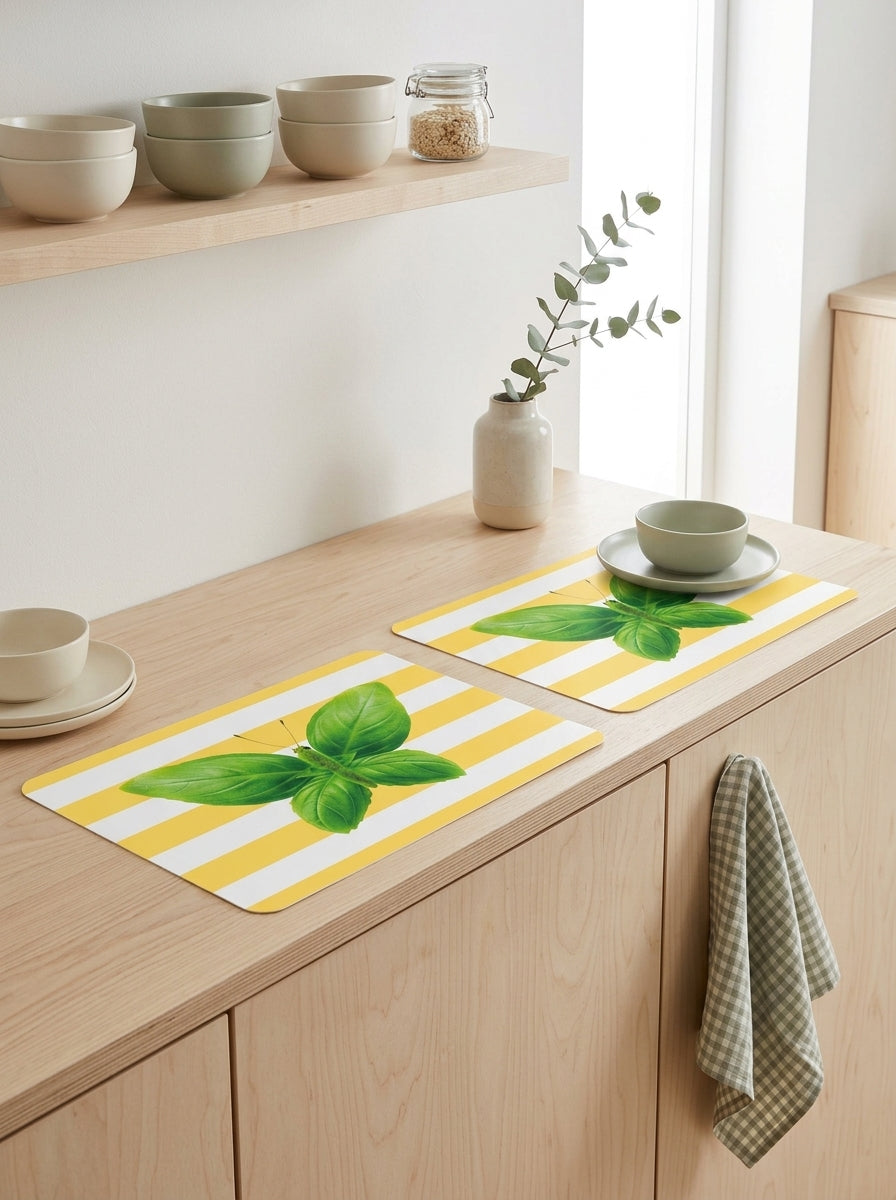 Mykonos - Lot De 2 Sets De Table Papillon - PVC