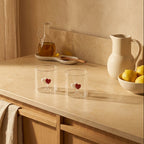 Monterey - Lot De 2 Gobelets Coeurs - Verre Borosilicate - 250ml
