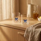 Monterey - Lot De 2 Gobelets Noeud Bleus - Verre Borosilicate - 250ml