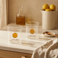 Monterey - Lot De 2 Gobelets Oranges - Verre Borosilicate - 250ml
