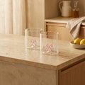 Monterey - Lot De 2 Gobelets Noeud Roses - Verre Borosilicate - 250ml