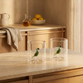 Monterey - Lot De 2 Gobelets Perroquets - Verre Borosilicate - 250ml