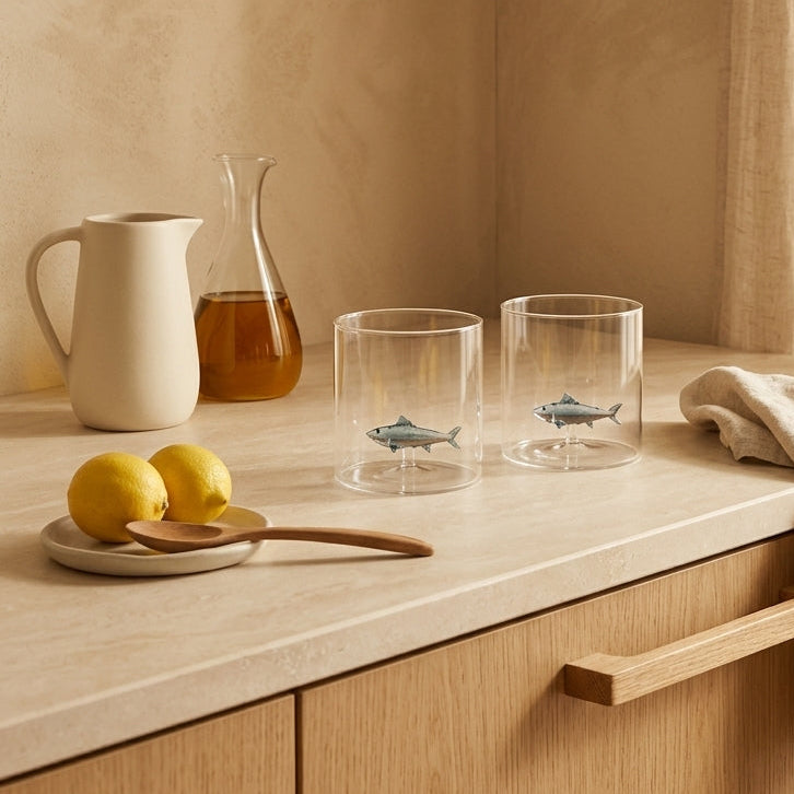 Monterey - Lot De 2 Gobelets Thons - Verre Borosilicate - 250ml