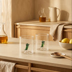 Monterey - Lot De 2 Gobelets Dinosaures - Verre Borosilicate - 250ml