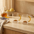 Monterey - Lot De 2 Mugs Croissants - Verre Borosilicate - 420ml