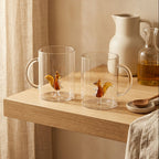Monterey - Lot De 2 Mugs Ecureuils - Verre Borosilicate - 420ml