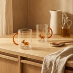 Monterey - Lot De 2 Mugs Faons - Verre Borosilicate - 420ml
