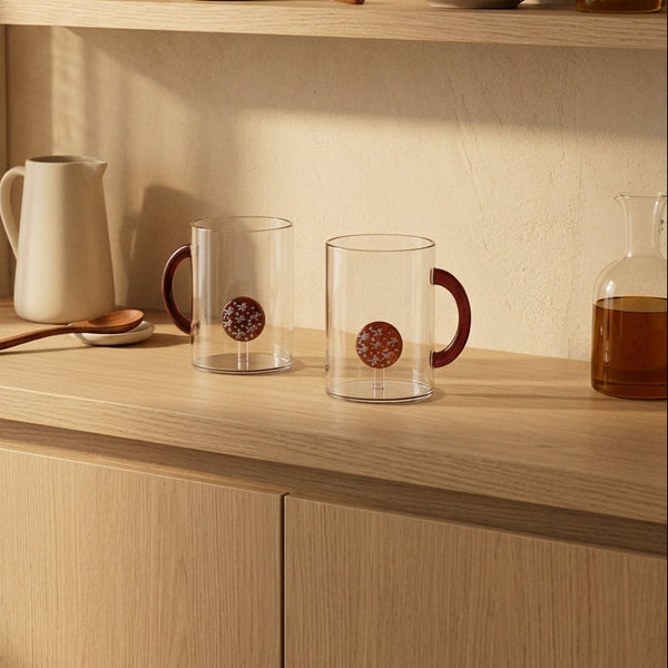 Monterey - Lot De 2 Mugs Biscuits - Verre Borosilicate - 420ml