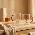 Monterey - Lot De 2 Mugs Chiens - Verre Borosilicate - 420ml