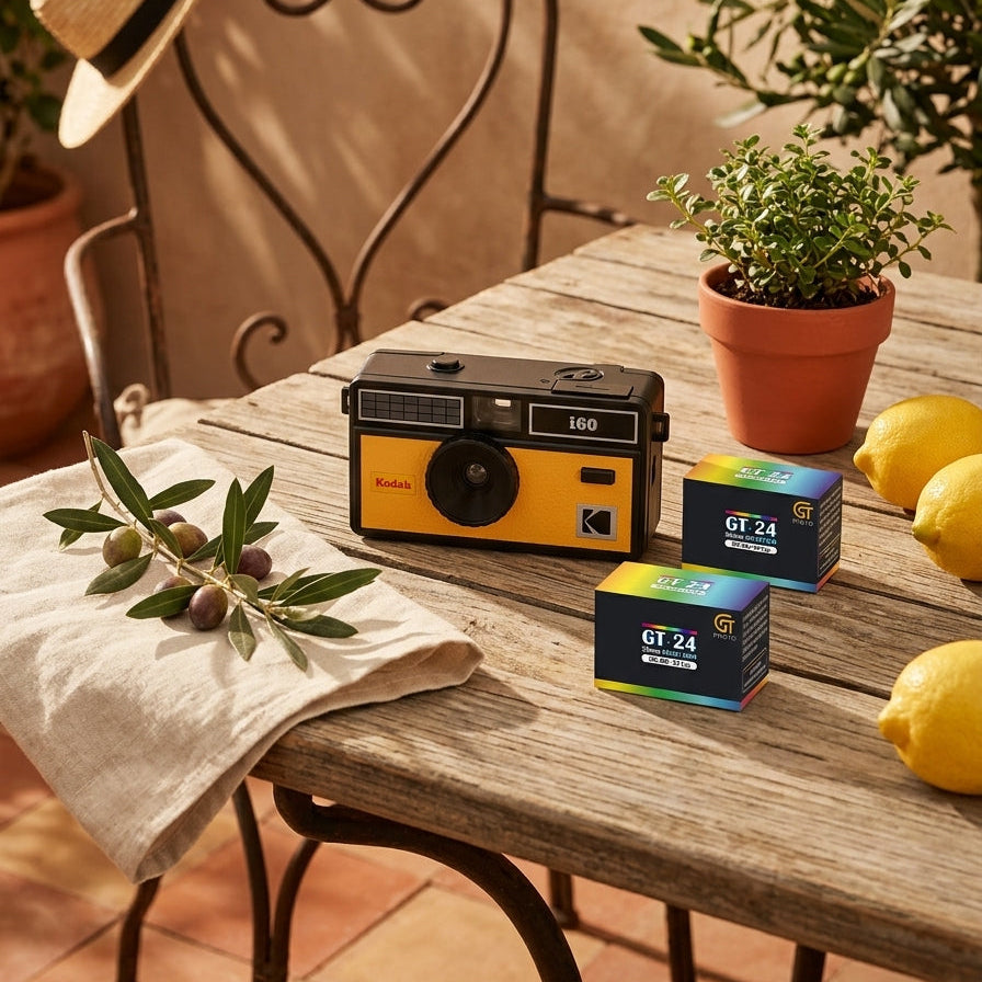 Appareil Photo Argentique - I60 - Noir & Jaune - 2 Pellicules Couleur Offertes - Kodak