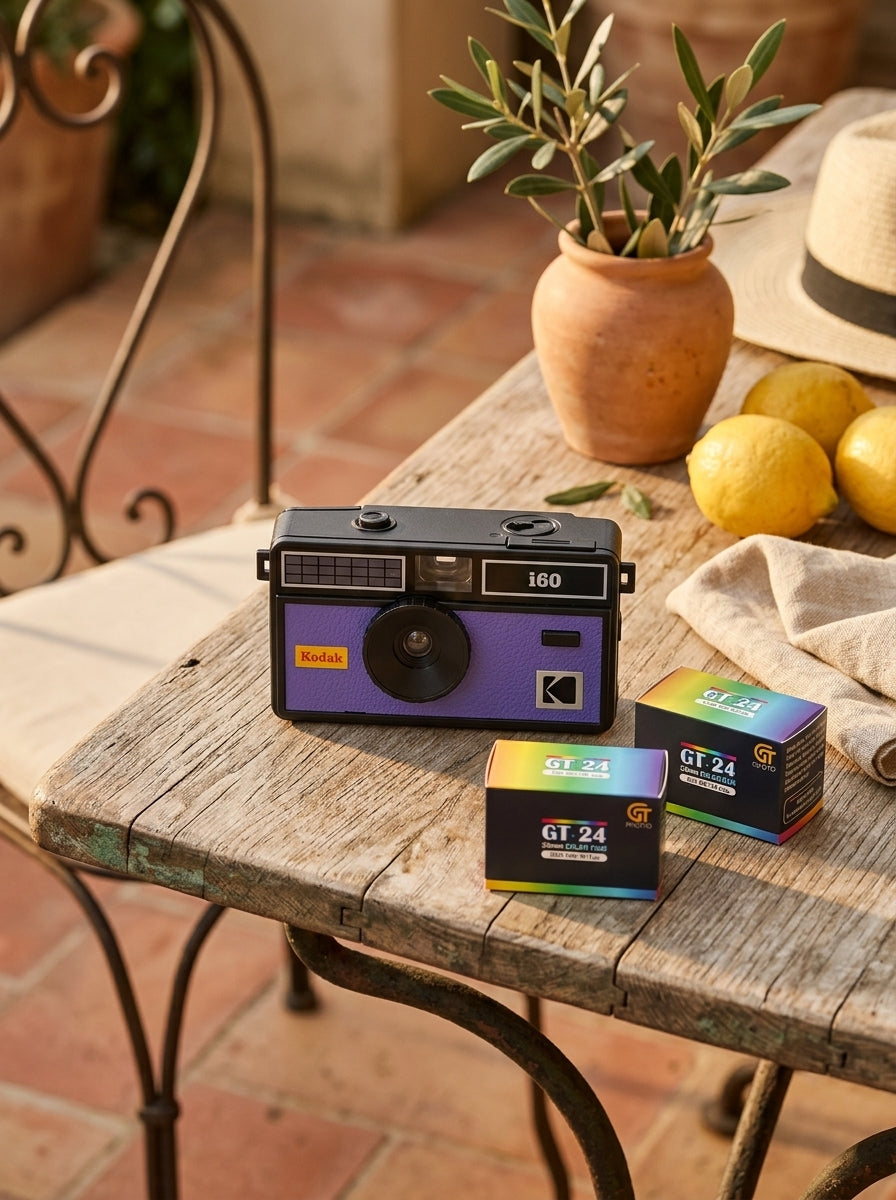 Appareil Photo Argentique - I60 - Noir & Violet - 2 Pellicules Couleur Offertes - Kodak