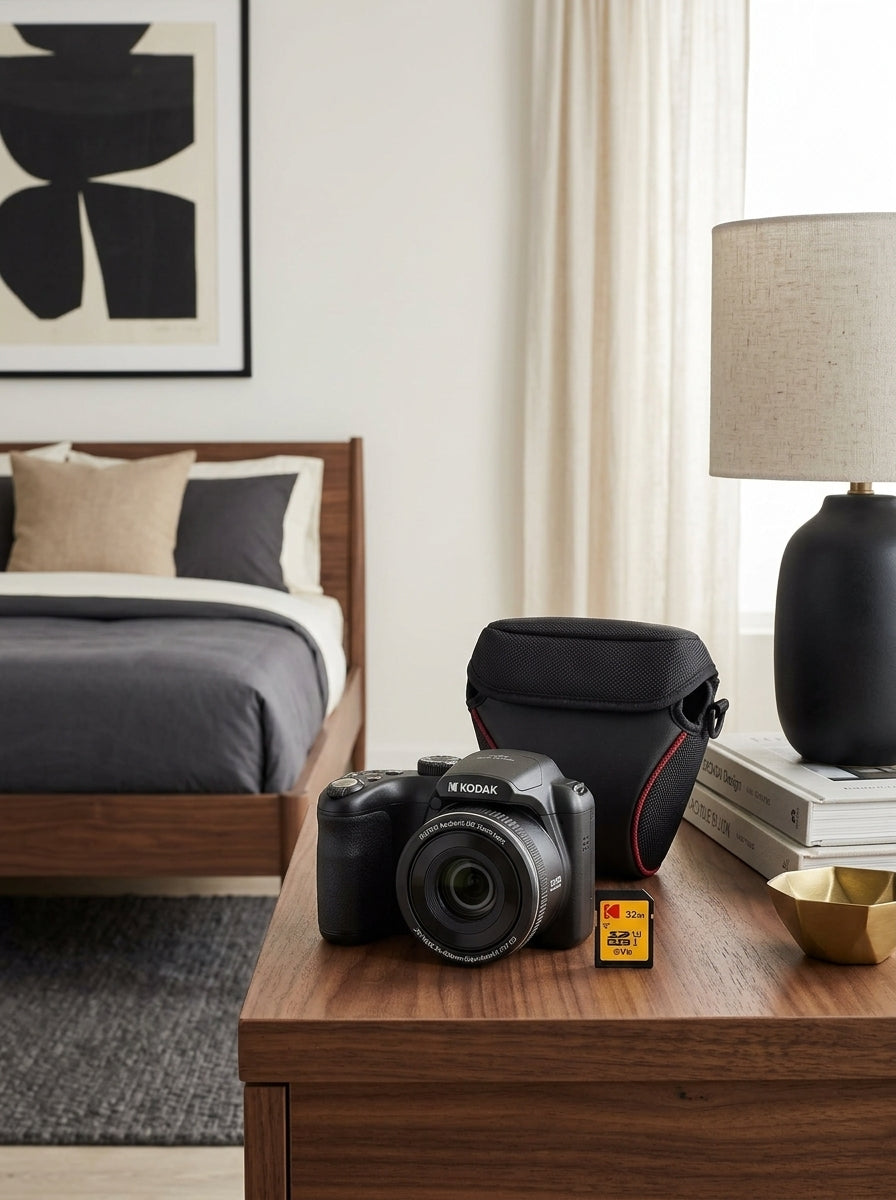 Appareil Photo Bridge Pixpro Az255 - Zoom Optique 25X - Black - Carte SD & Housse Offertes - Kodak