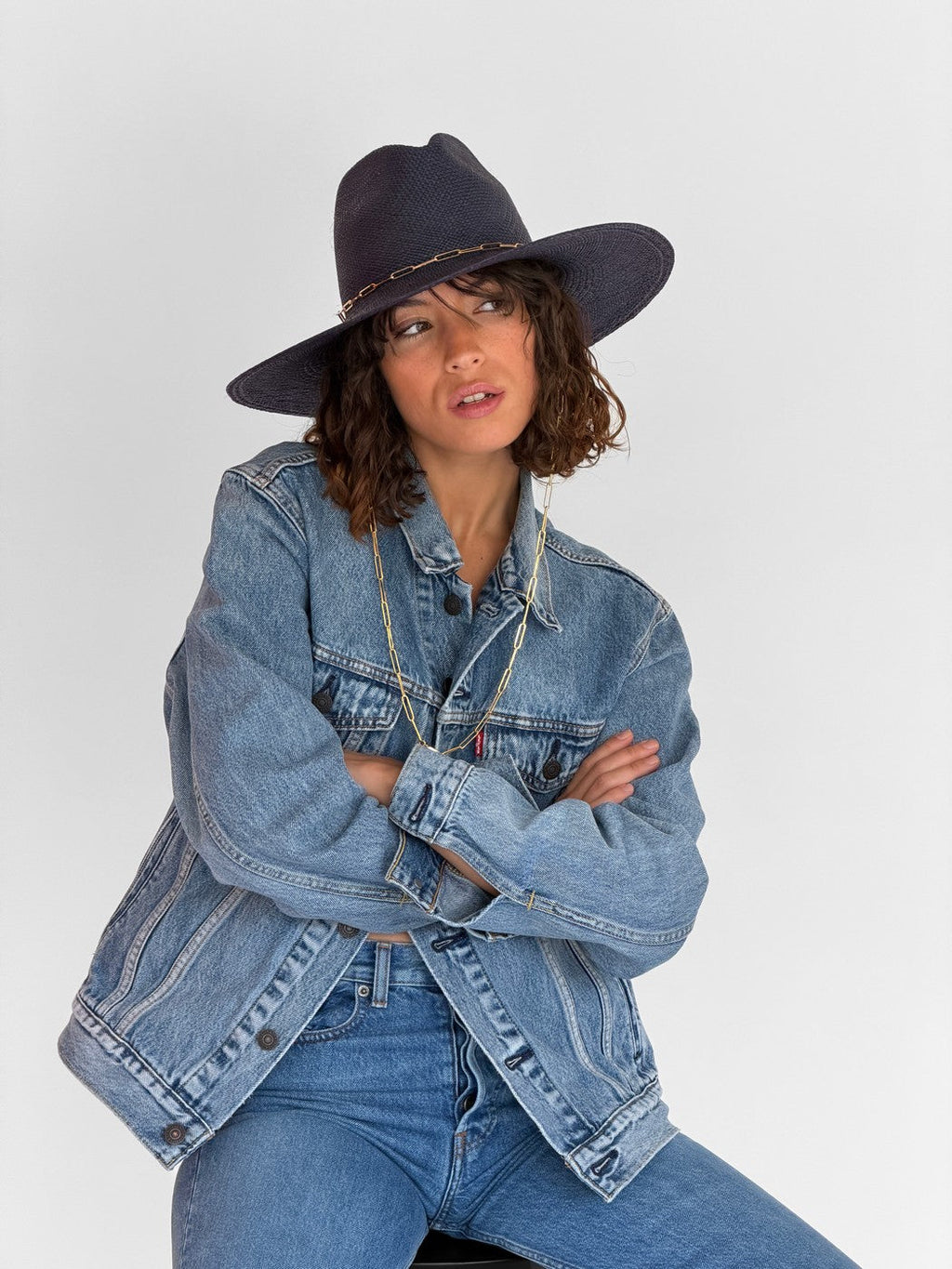 Chapeau Paille Sunny - Navy