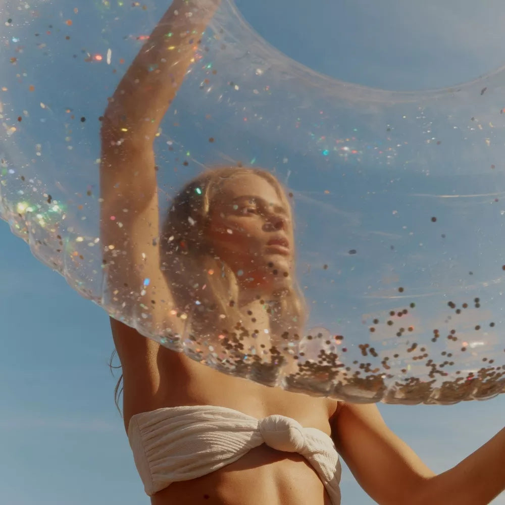 Bouée Tube - Lilo - Paillettes - Holographic
